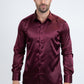 wine sinclair satin shirt men platini front