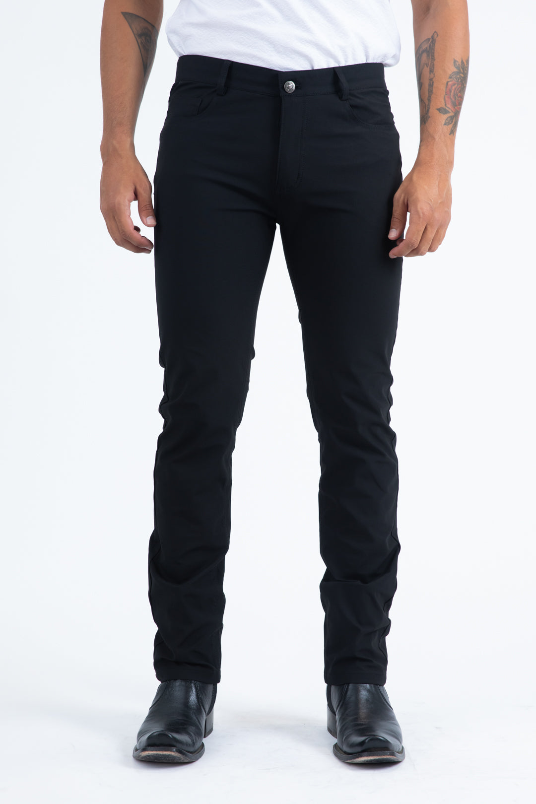 Slade Men's Black Relaxed Fit Stretch Pants