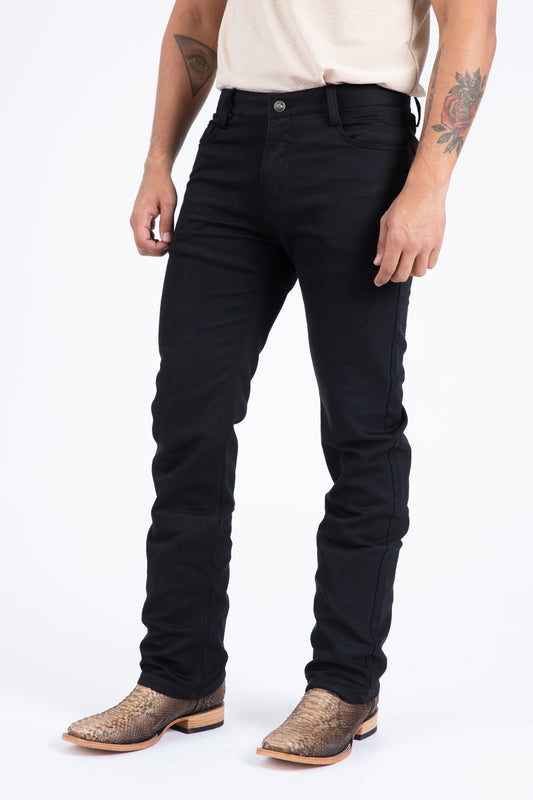jet black slade relaxed fit pant men platini detail