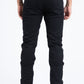 black relaxed fit stretch pant men slade platini back