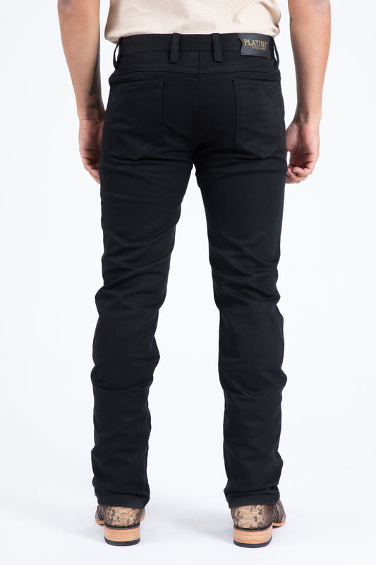 jet black slade relaxed fit pant men platini detail-2