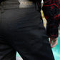 black relaxed fit stretch pant men slade platini lifestyle detail