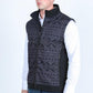 black charcoal aztec softshell vest side platini
