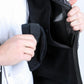 black charcoal aztec softshell vest model platini