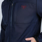 navy hooded softshell jacket back platini