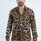 black leopard jacquard shirt platini