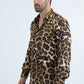 black leopard jacquard shirt platini