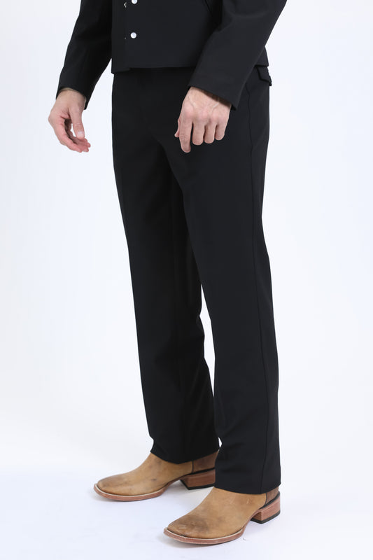 black wessex double-breasted suit men platini pant side