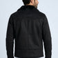 black western faux suede shearling jacket men platini back