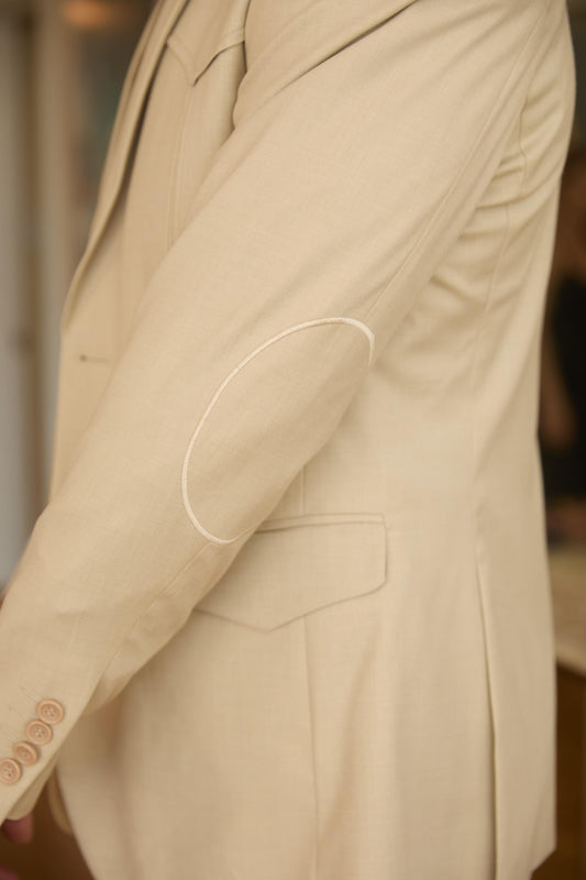 beige weston tailored western suit men platini detail-2