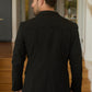 black weston tailored western suit men platini detail