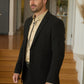 black weston tailored western suit men platini back