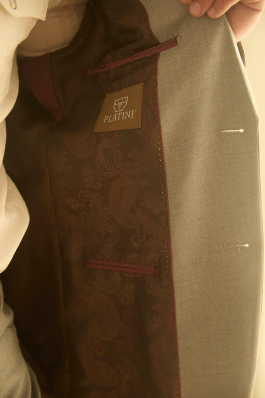 grey weston tailored western suit men platini detail-3