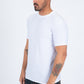 white all over pattern tee side platini
