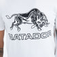 white matador bull tee detail platini