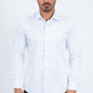 tkl11303 satin modern fit long sleeve shirt platini