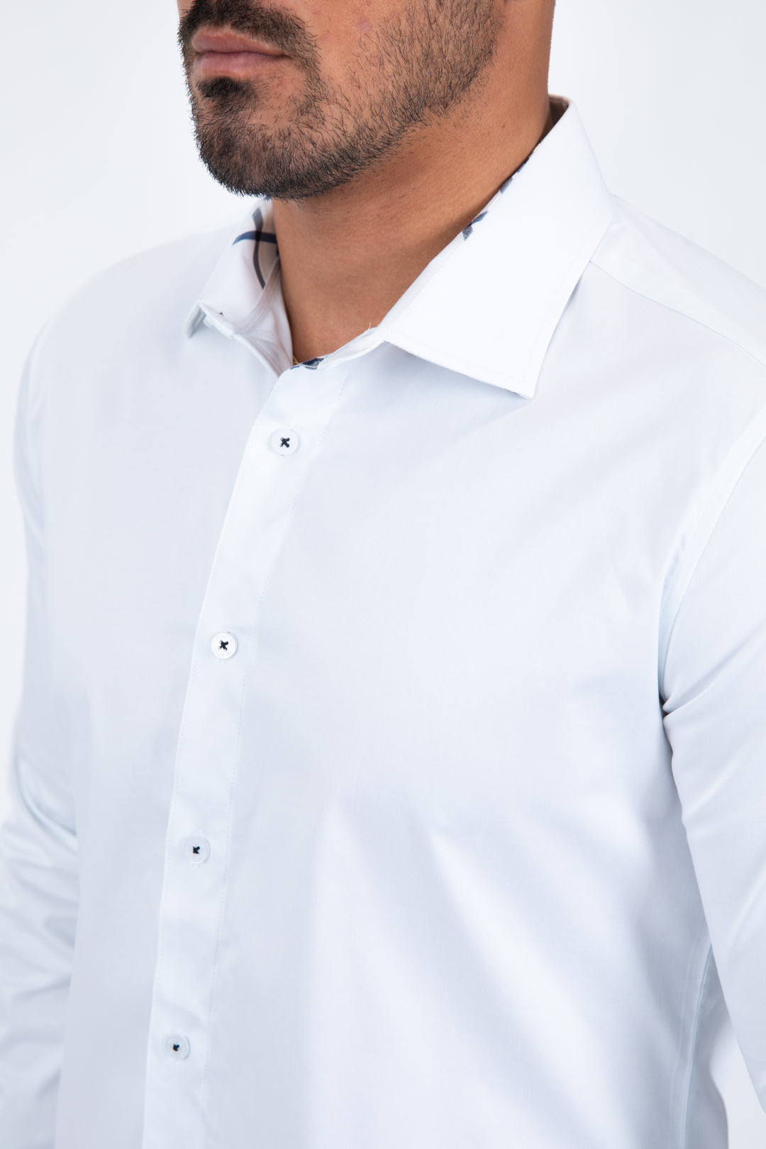 tkl11303 satin modern fit long sleeve shirt platini