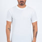 white solid texture tee front platini