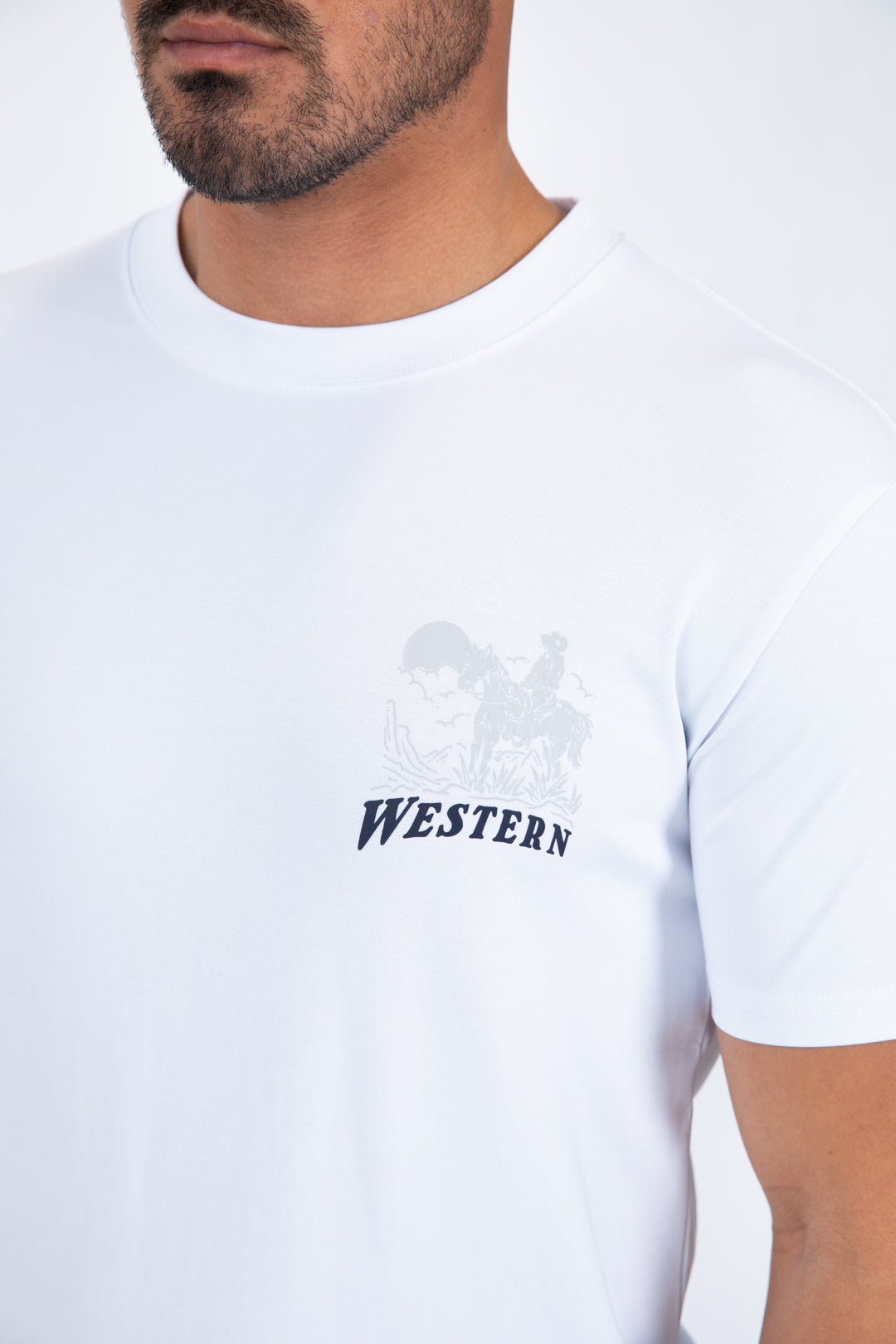 white western cowboy rider tee detail platini