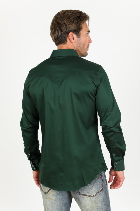 green winslow western shirt men platini detail