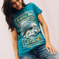 blue american legend eagle tee front platini