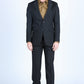black wystan contrast yoke suit men platini front