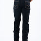 Holt Men's Jet Black Boot Cut Jeans