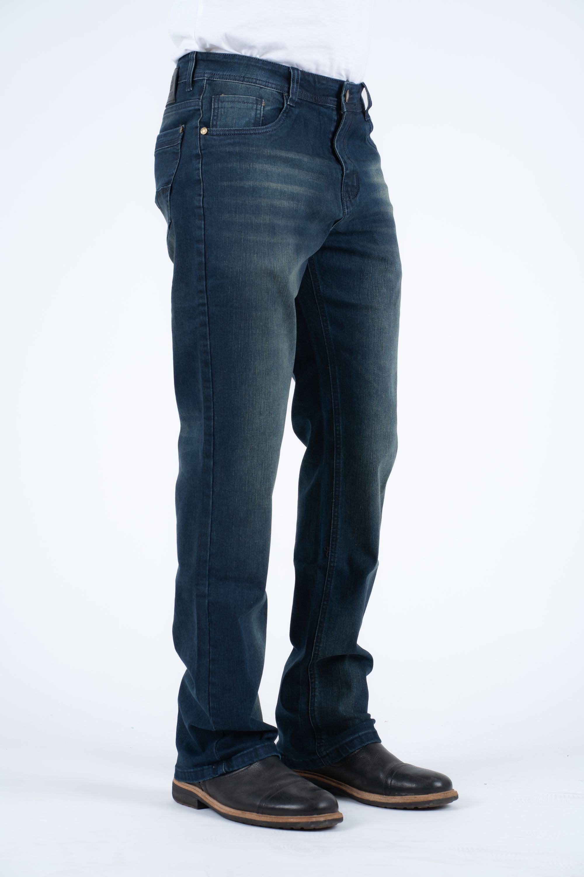 Holt Men's Mid Blue Boot Cut Jeans – Platini Fashion