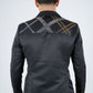 Men's Double Button Rhinestone Black Blazer