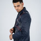 Men's Double Button Rhinestone Navy Blazer