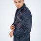 Men's Double Button Rhinestone Navy Blazer