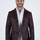 Men's Double Button Wine Blazer