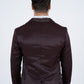 Men's Double Button Wine Blazer