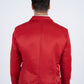 Men's Double Button Red Blazer