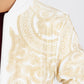 Men's White Rhinestone Bomber Jacket