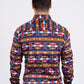 Men's Cotton Navy Aztec Digital Print Dress Shirt