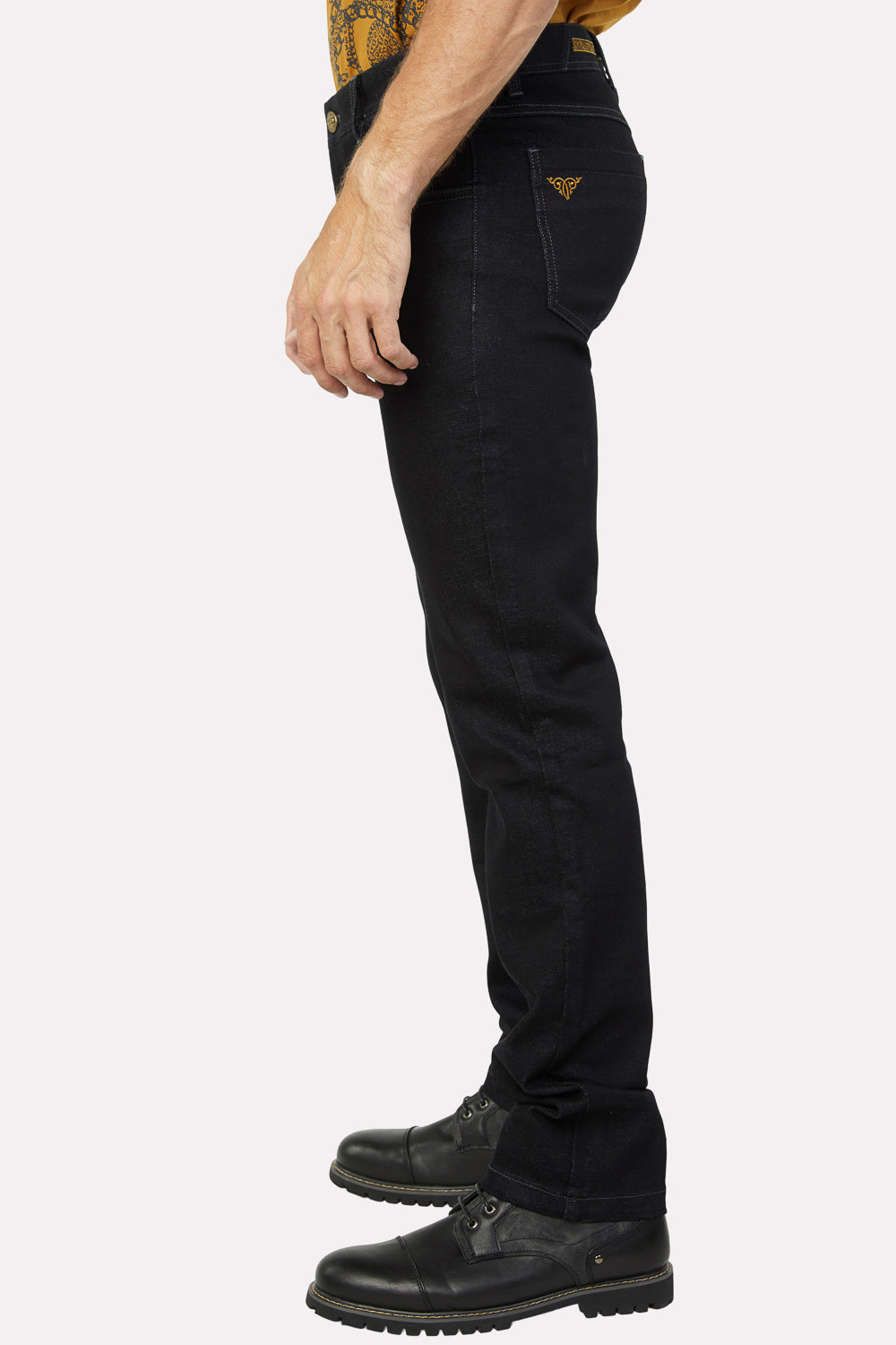 Cruz Men's Supersoft Jet Black Stretch Slim Jeans
