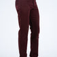 Slade Men's Burgundy Relaxed Fit Stretch Pants