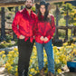 Men's Satin Red Dress Shirt