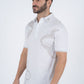 Men's Cotton Modern Fit White Polo