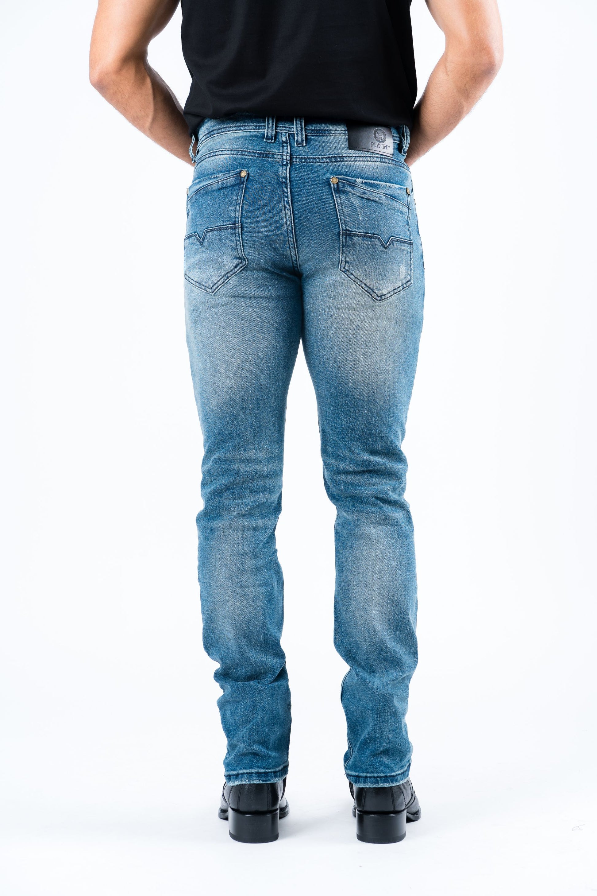 Pax Men\'s Dark Blue Slim Stretch Jeans – Platini Fashion