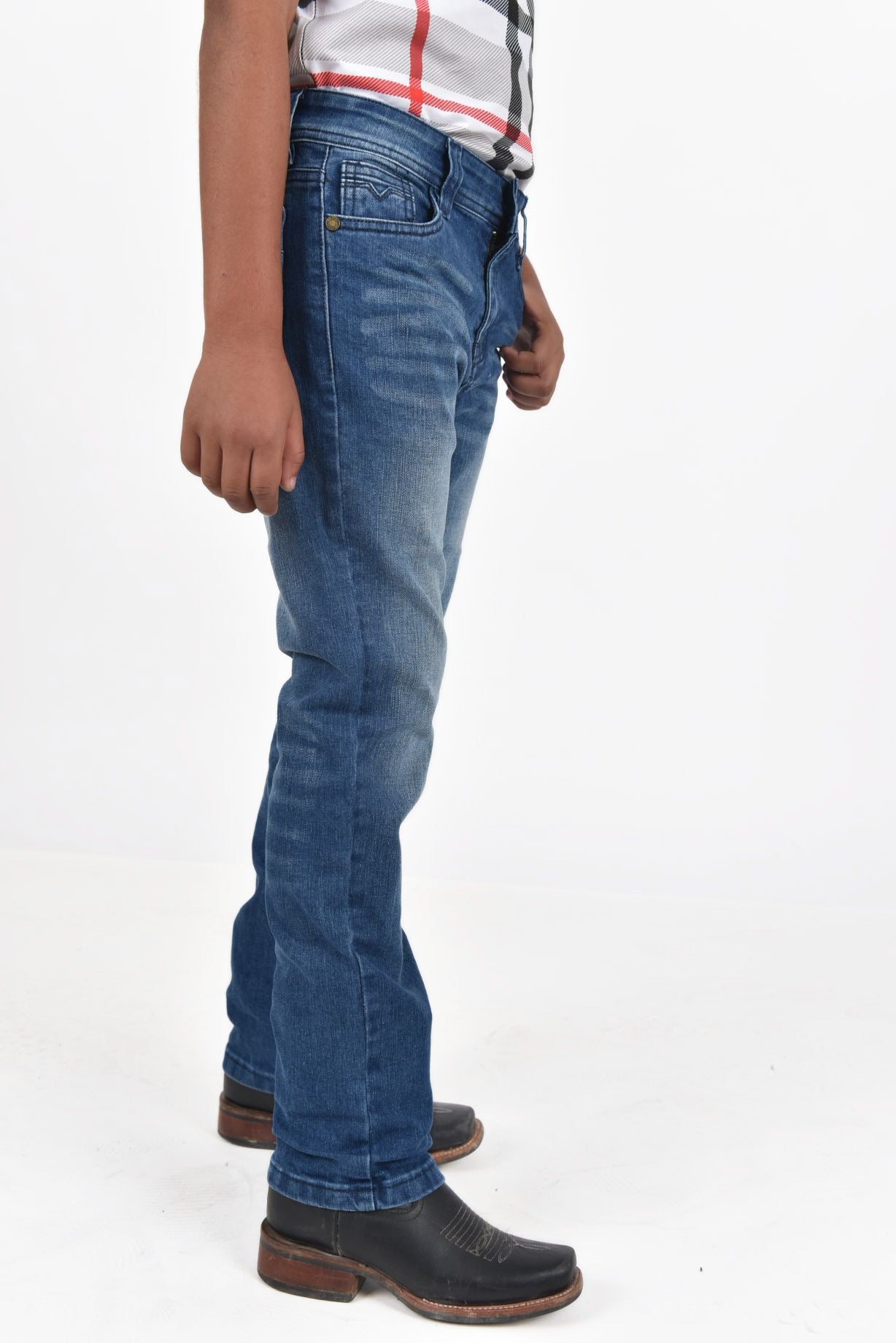 Pax Kid's Med Blue Slim Stretch Jeans