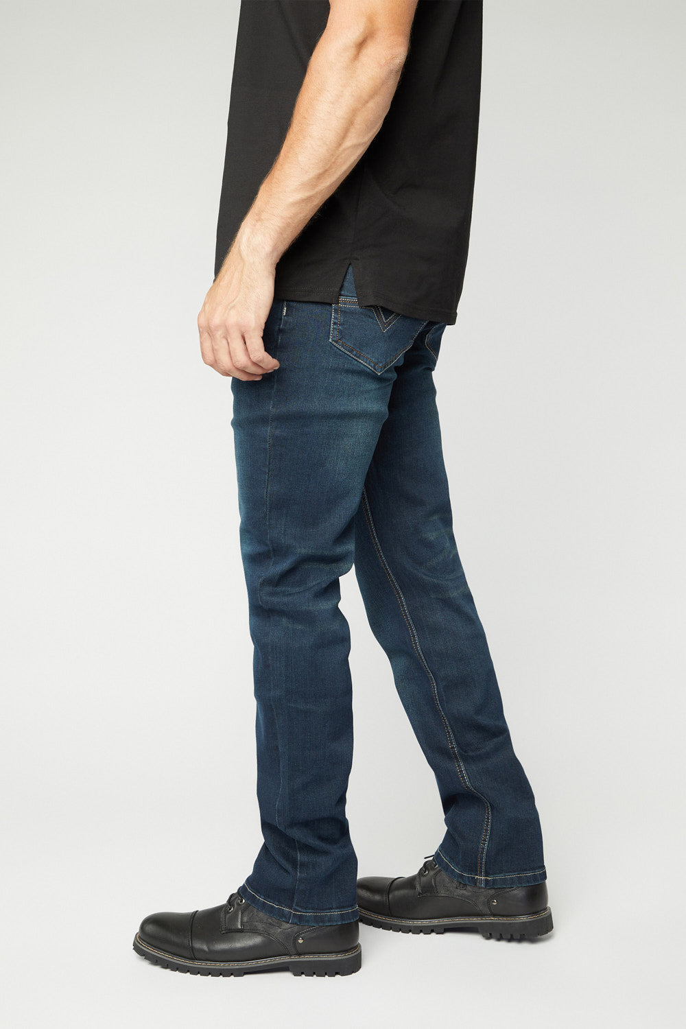 Pax Men's Dk. Blue Aged Slim Stretch Jeans