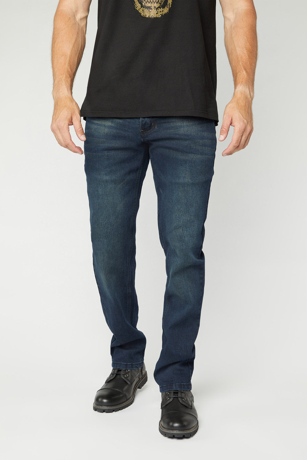 Pax Men s Dk. Blue Aged Slim Stretch Jeans Platini Fashion