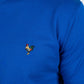 Mens Rooster Chest Embroidery Royal Blue T-shirt