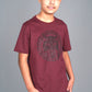 Kid's Cotton Wine Rhinestone T-shirt