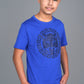 Kid's Cotton Royal Blue Rhinestone T-shirt