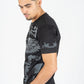 Men's Cotton Black Rhinestone T-shirt