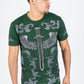 Men's Cotton Green Rhinestone T-shirt