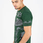Men's Cotton Green Rhinestone T-shirt